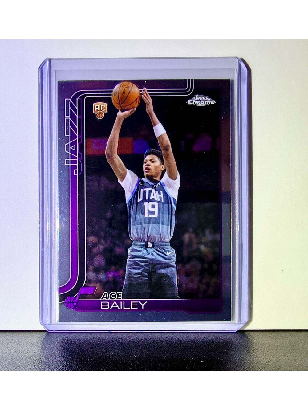 Ace Bailey Rookie 2025-26 NBA Topps Chrome Update #155 Basketball Card Utah Jazz